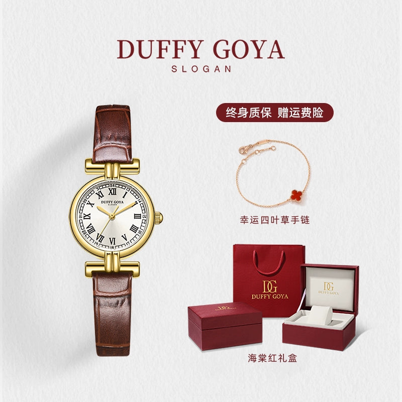 复古桂花小金表正品2025新款经典轻奢女士手腕小众巧名牌罗马皮带