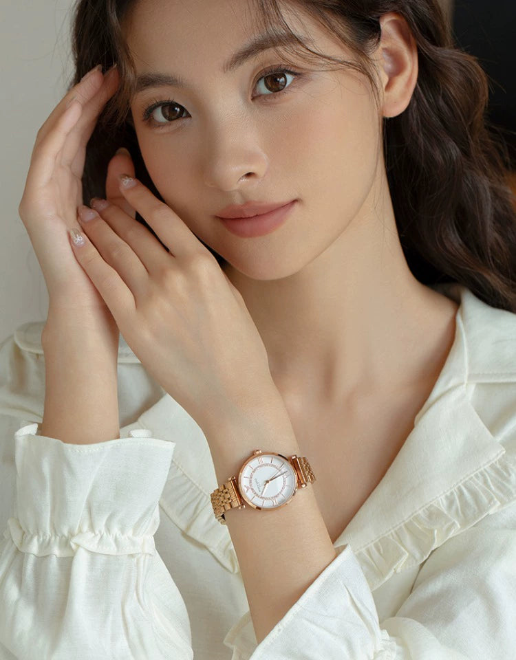 摩天轮满天星镶钻2025新款正品时尚防水女士手表轻奢小众名牌女表