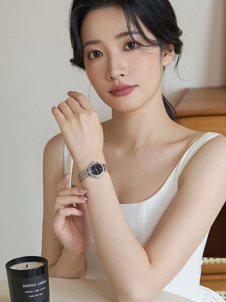 满天星星空2025新款手表女生满钻小众防水轻奢名牌女式腕表高级感