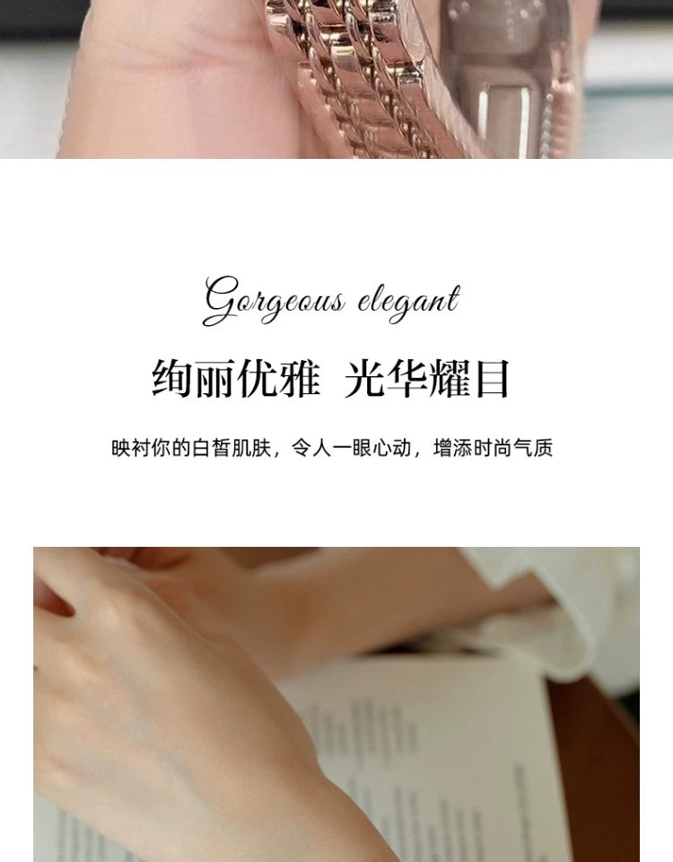 摩天轮满天星镶钻2025新款正品时尚防水女士手表轻奢小众名牌女表
