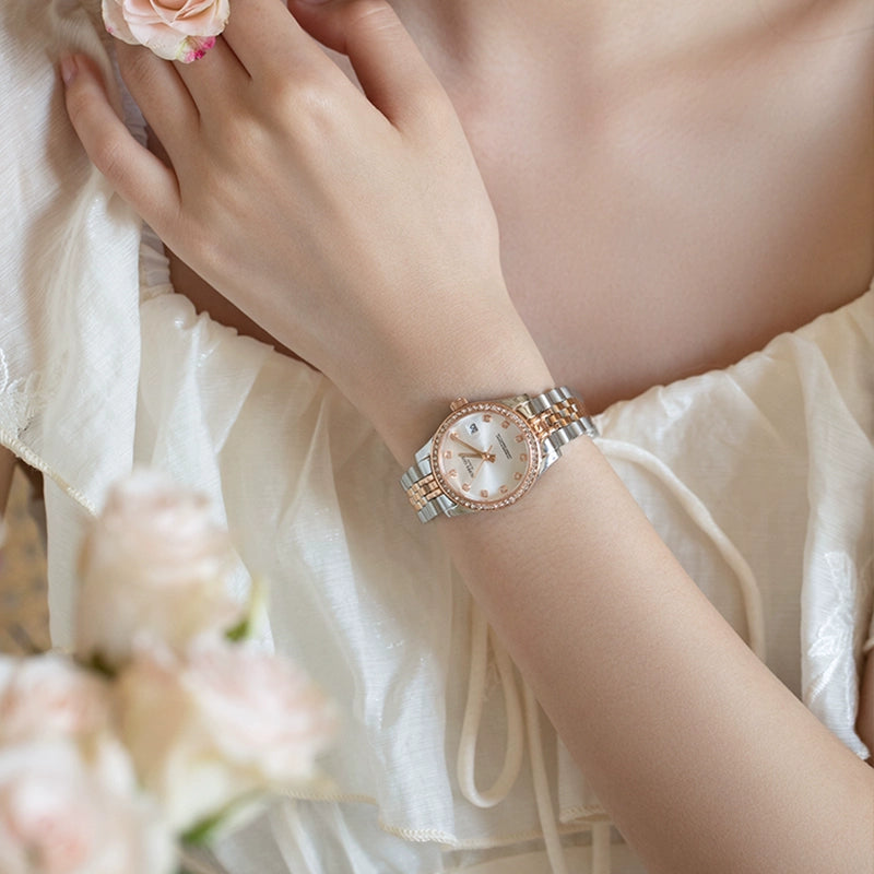 Nhật Ký Thụy Sĩ Thương Hiệu Nổi Tiếng Đồng Hồ Nữ Cao Cấp Mới 2025 Kim Cương Sang Trọng Nhẹ Dành Cho Phụ Nữ Tinh Tế Cổ Tay Không Thấm Nước