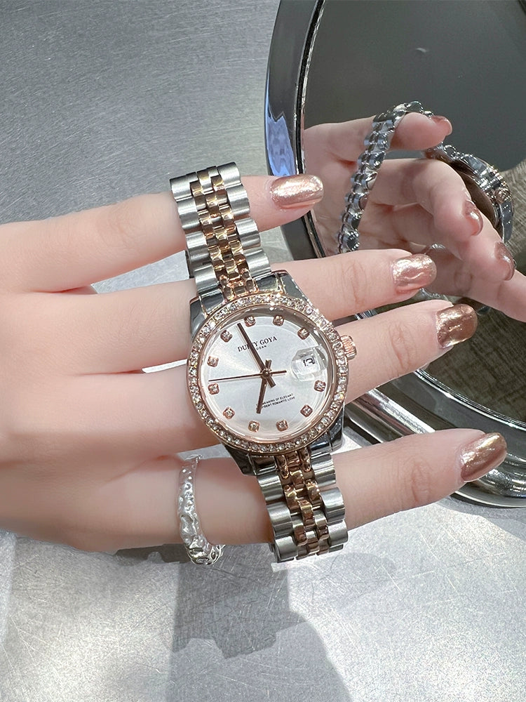 日志高端名牌2025新款手表女款轻奢小众气质正品女士女生精致防水