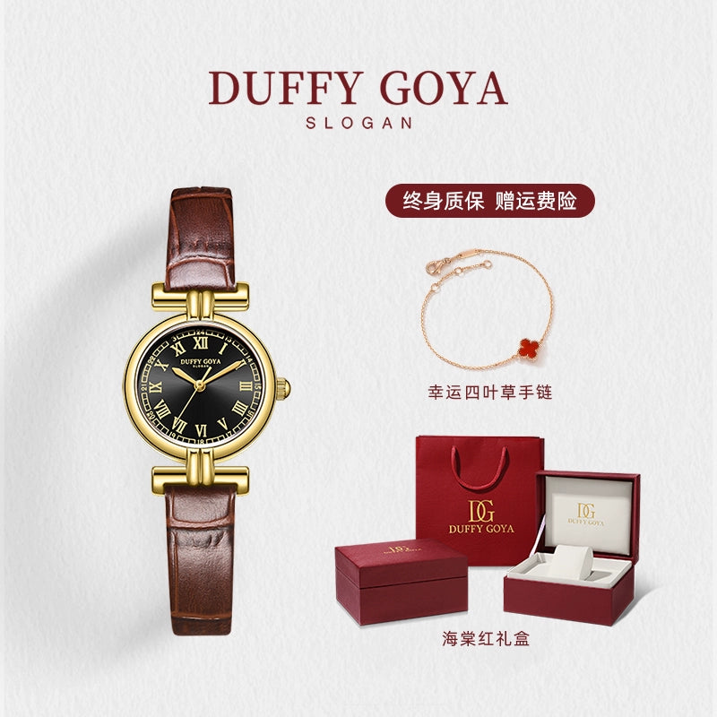 复古桂花小金表正品2025新款经典轻奢女士手腕小众巧名牌罗马皮带