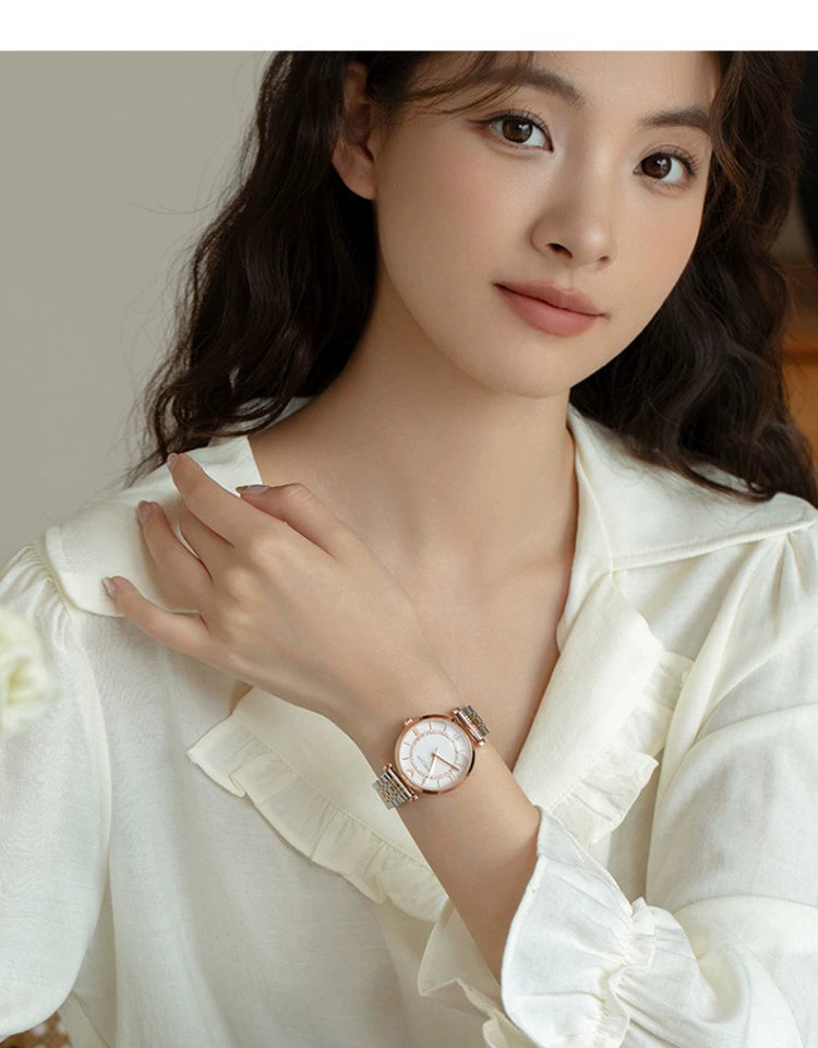 摩天轮满天星镶钻2025新款正品时尚防水女士手表轻奢小众名牌女表