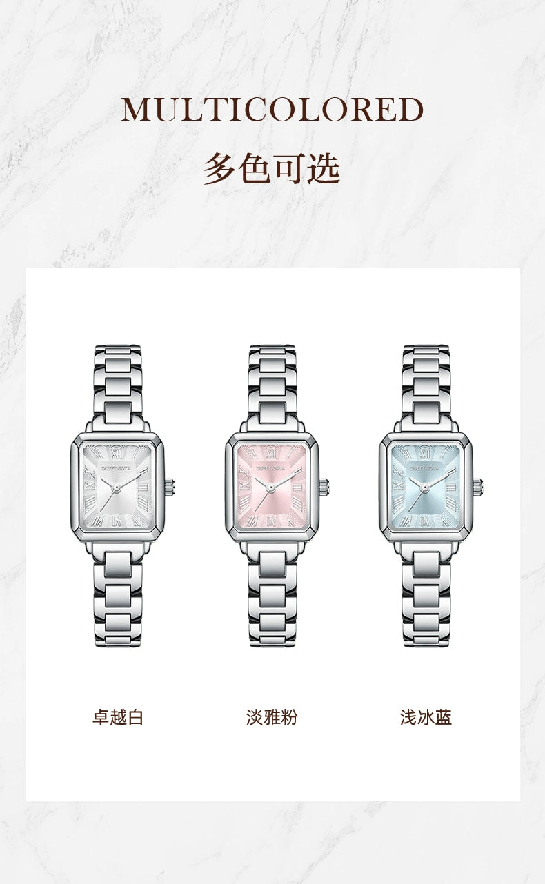 2025新款方糖手表正品女士女生轻奢小众简约气质罗马女款高颜值表
