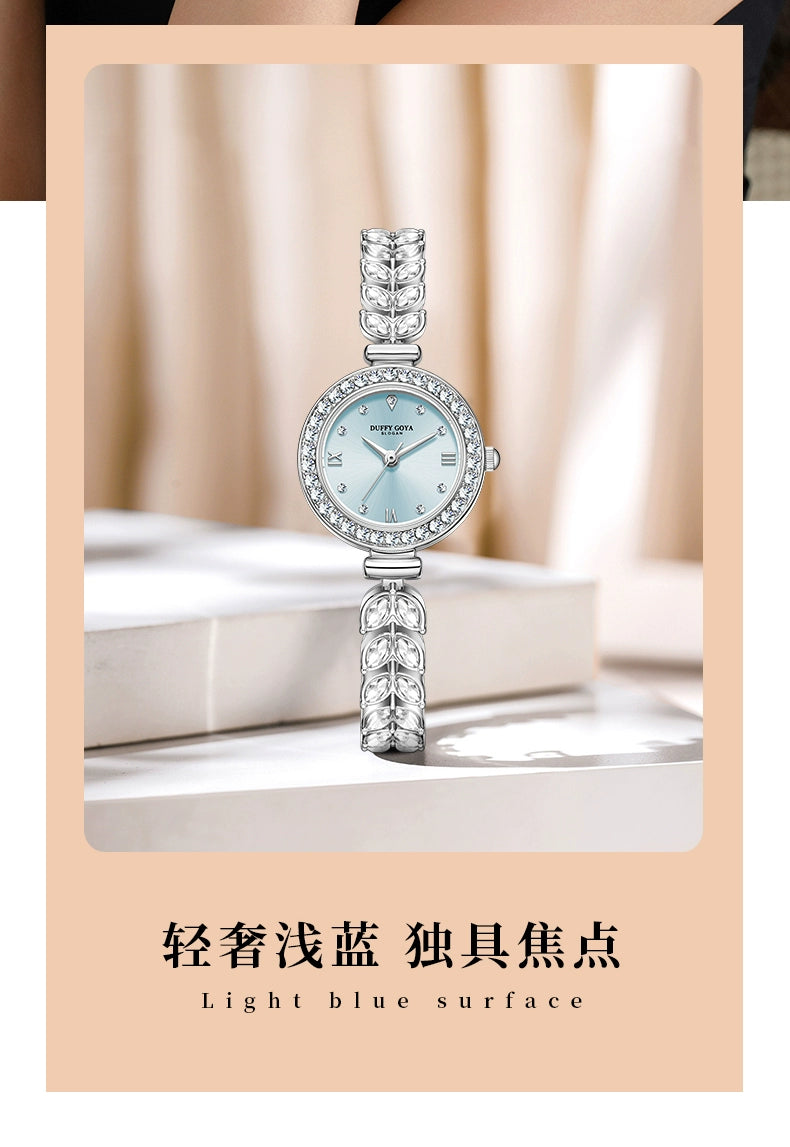 美人鱼手表女款小众轻奢女士实用满钻2025新款送女朋友防水精致表