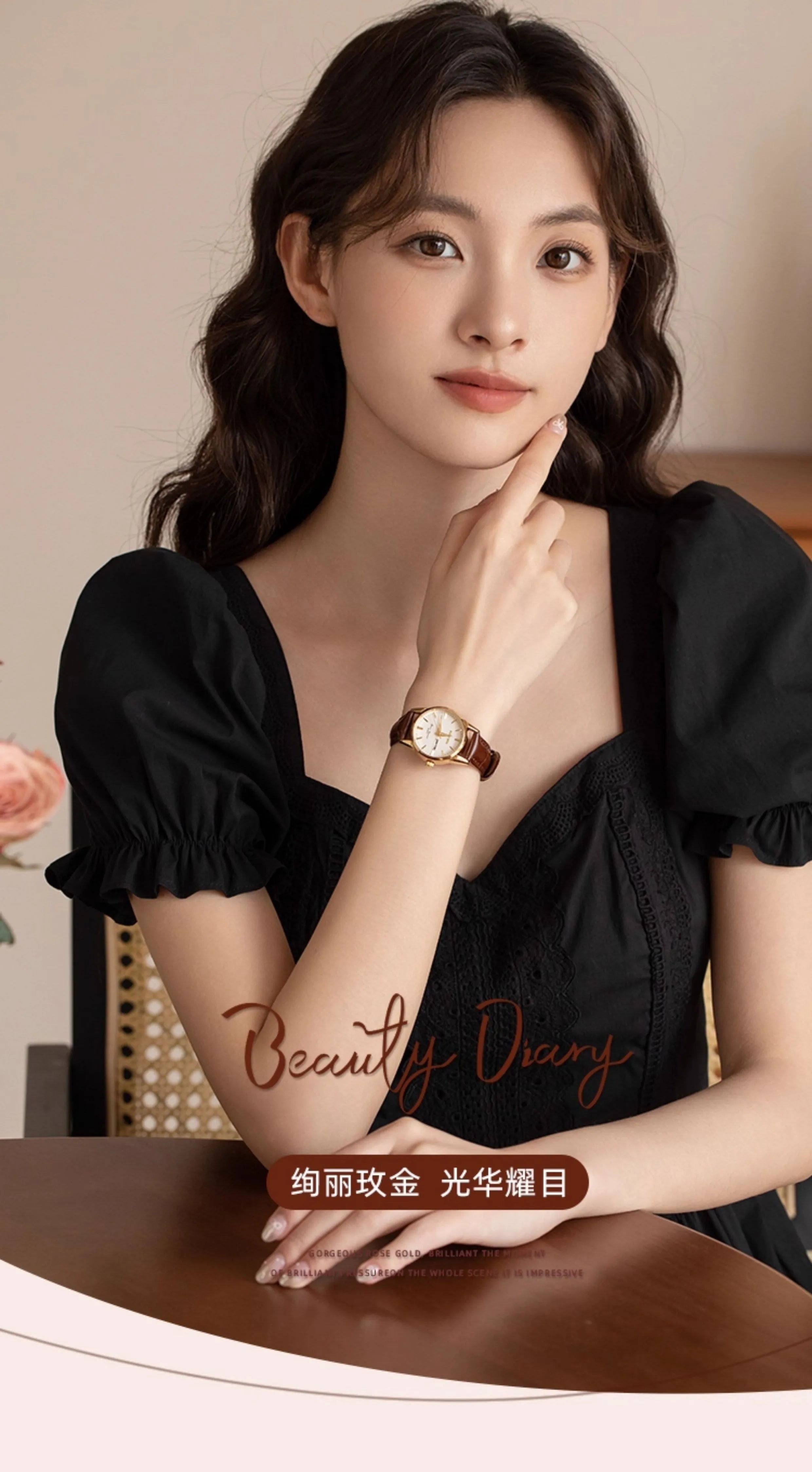 瑞士正品2025新款轻奢小众女士腕表小巧时尚真皮夜光防水简约精致