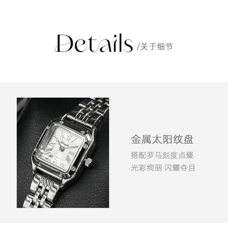 猎豹手表女款2025新款轻奢小众女士名牌正品小方表简约气质防水
