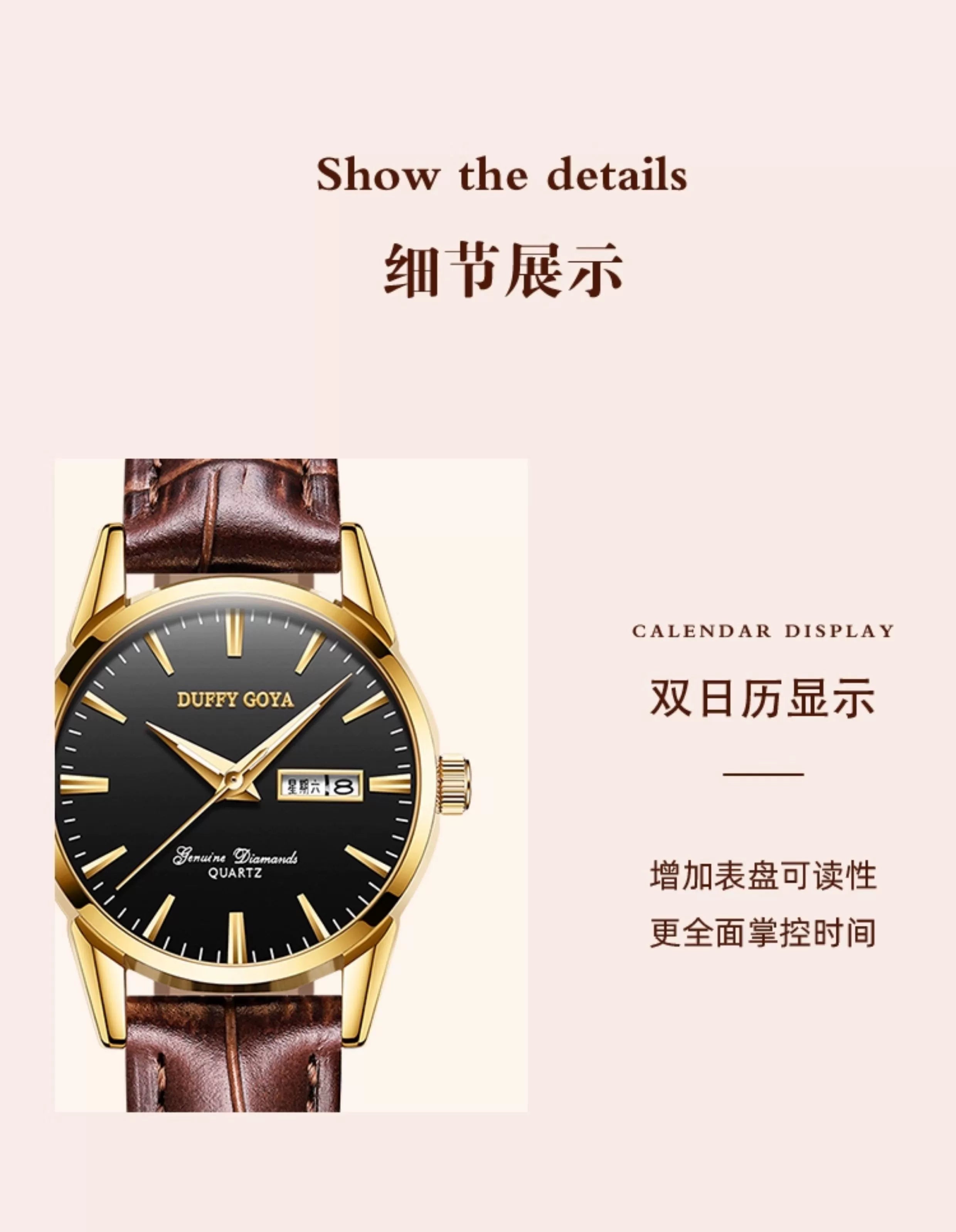 瑞士正品2025新款轻奢小众女士腕表小巧时尚真皮夜光防水简约精致