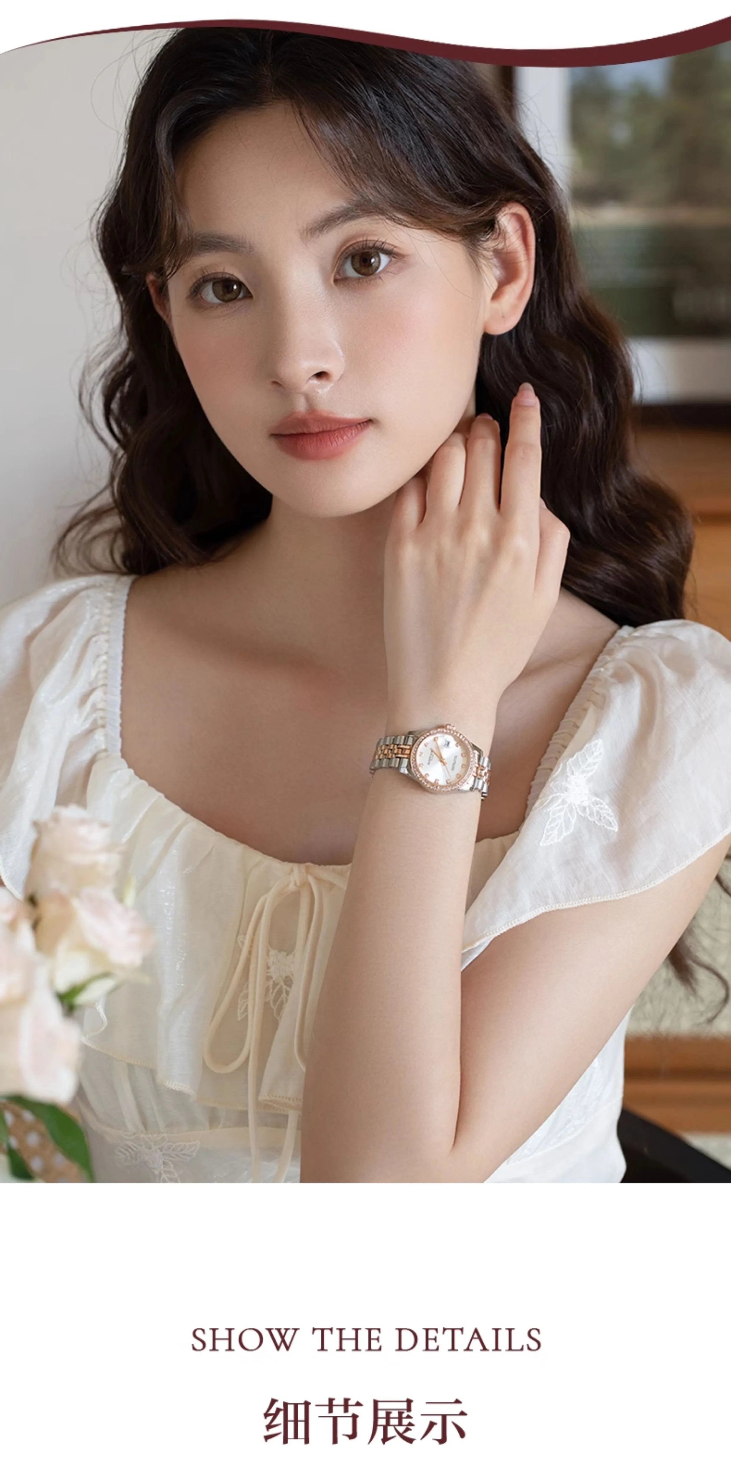 Nhật Ký Thụy Sĩ Thương Hiệu Nổi Tiếng Đồng Hồ Nữ Cao Cấp Mới 2025 Kim Cương Sang Trọng Nhẹ Dành Cho Phụ Nữ Tinh Tế Cổ Tay Không Thấm Nước