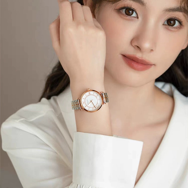 摩天轮满天星镶钻2025新款正品时尚防水女士手表轻奢小众名牌女表