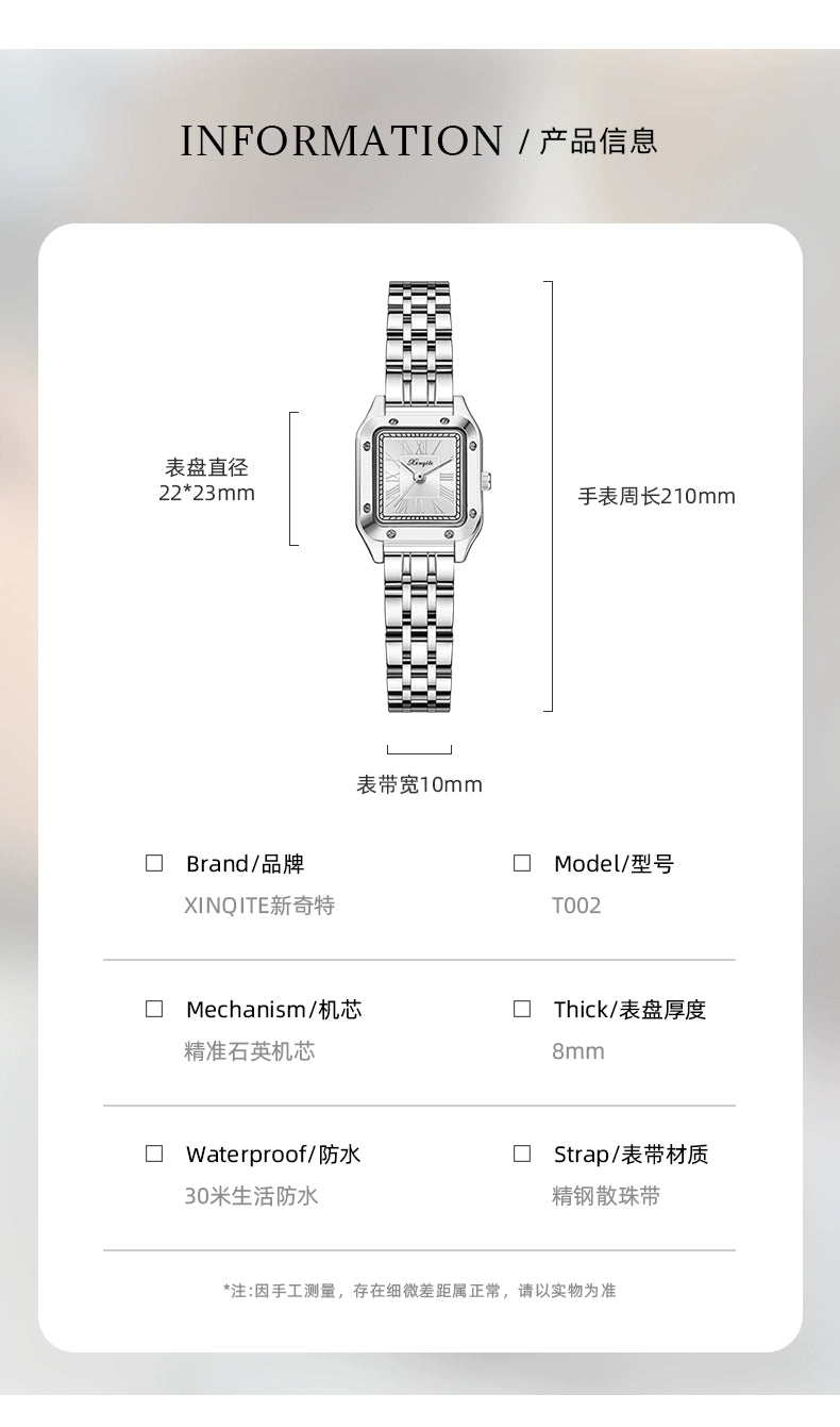 猎豹手表女款2025新款轻奢小众女士名牌正品小方表简约气质防水