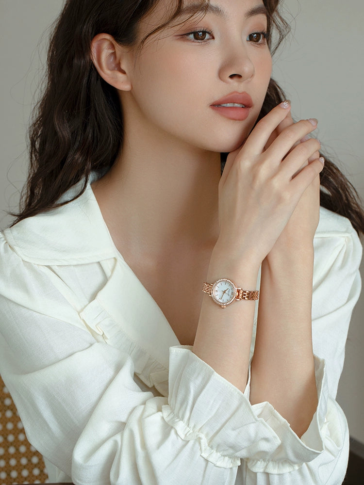 正品女士手表新款2025轻奢手链学生精致小巧名牌防水小金表送礼物