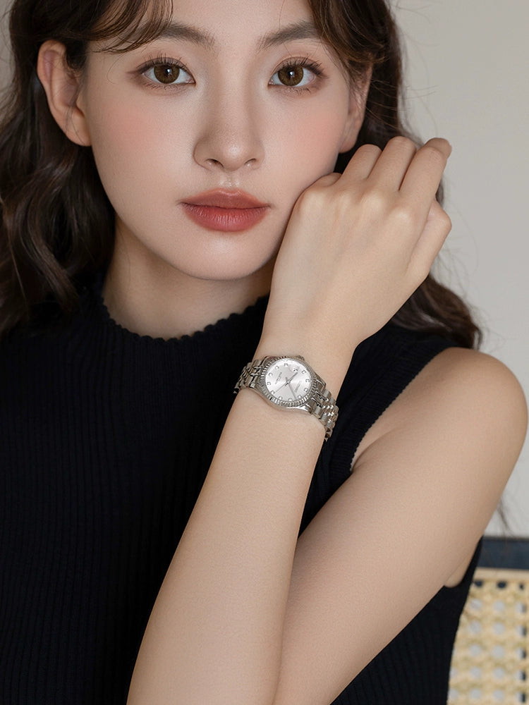 Nhật Ký Thụy Sĩ Thương Hiệu Nổi Tiếng Đồng Hồ Nữ Cao Cấp Mới 2025 Kim Cương Sang Trọng Nhẹ Dành Cho Phụ Nữ Tinh Tế Cổ Tay Không Thấm Nước