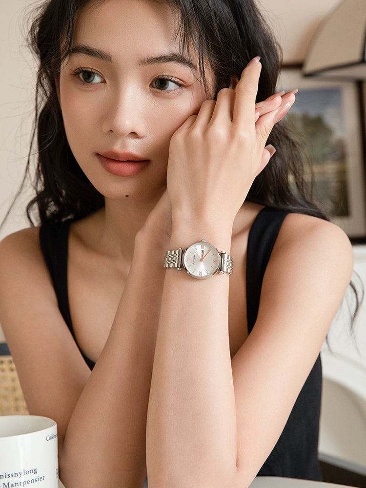 白月光正品满天星手表女士2025新款轻奢小众名牌时尚防水女式职场