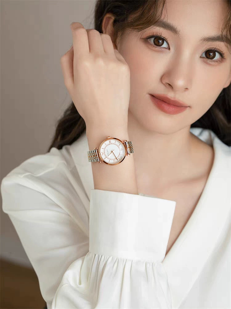 摩天轮满天星镶钻2025新款正品时尚防水女士手表轻奢小众名牌女表